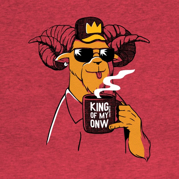 King Of MY Own Ram Coffee Mug by Only Rams